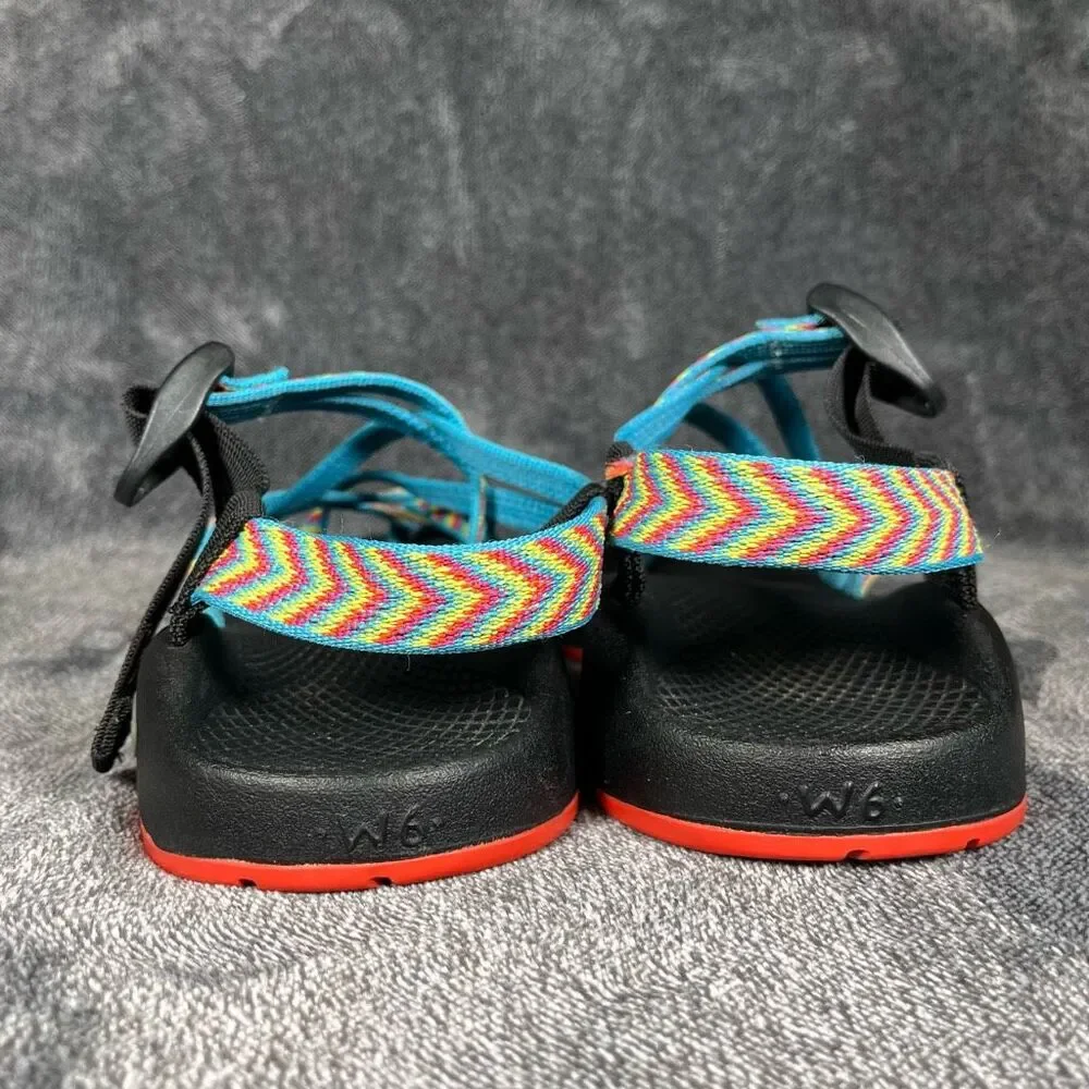 🖤 Chaco ZX/2 Classic Fiesta Rainbow Stripe Toe Loop Strappy Sandals Women Sz 6